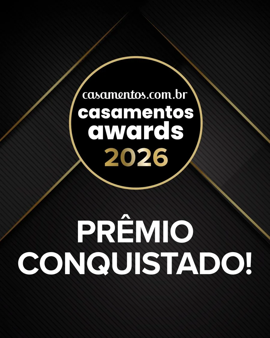 Casamentos Awards 2026 — prêmio conquistado pelo Macuco Restaurante & Eventos